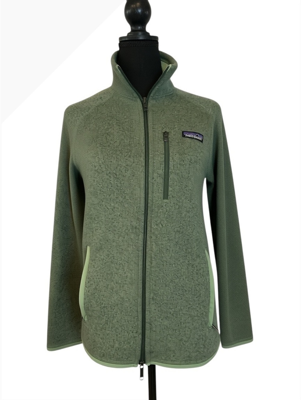 Patagonia Women's Full Zip Fleece Jacket Green Size Small